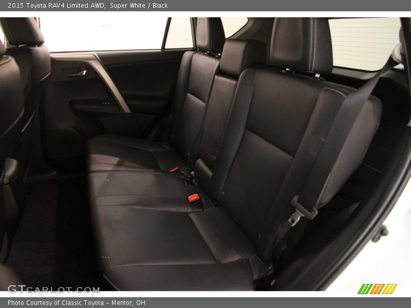 Super White / Black 2015 Toyota RAV4 Limited AWD