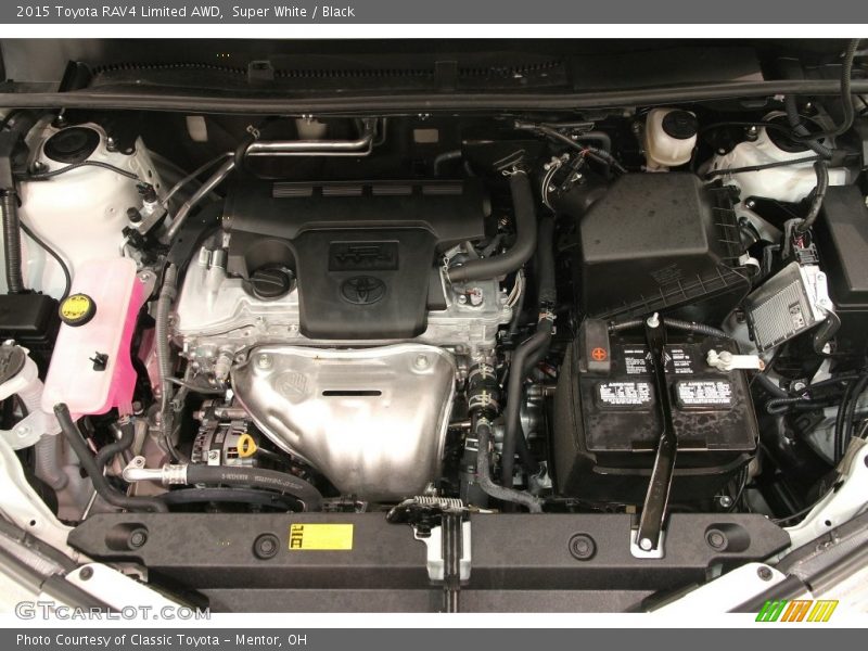 Super White / Black 2015 Toyota RAV4 Limited AWD