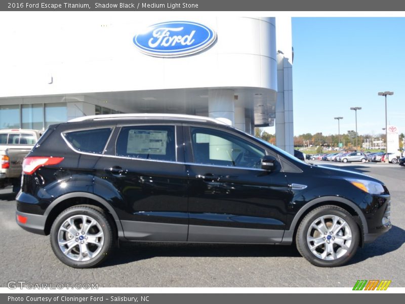 Shadow Black / Medium Light Stone 2016 Ford Escape Titanium