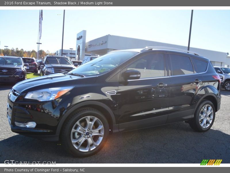 Shadow Black / Medium Light Stone 2016 Ford Escape Titanium
