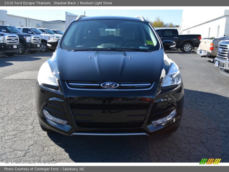 Shadow Black / Medium Light Stone 2016 Ford Escape Titanium