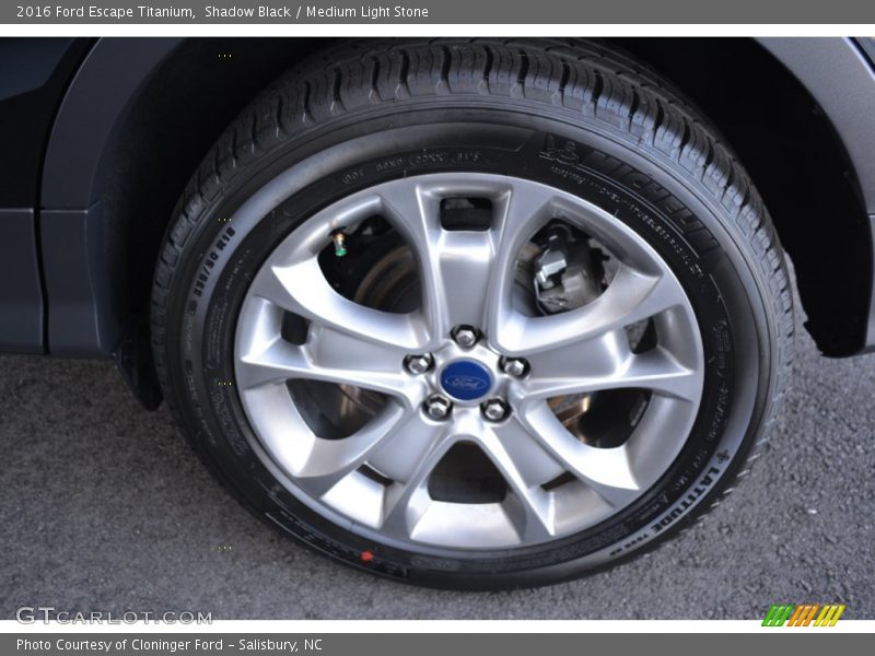 Shadow Black / Medium Light Stone 2016 Ford Escape Titanium
