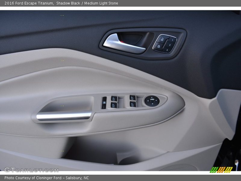 Shadow Black / Medium Light Stone 2016 Ford Escape Titanium