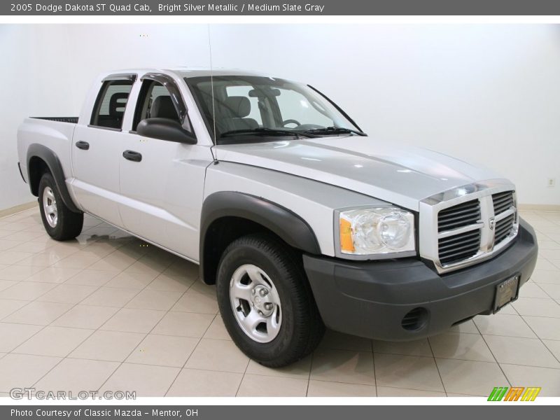Bright Silver Metallic / Medium Slate Gray 2005 Dodge Dakota ST Quad Cab