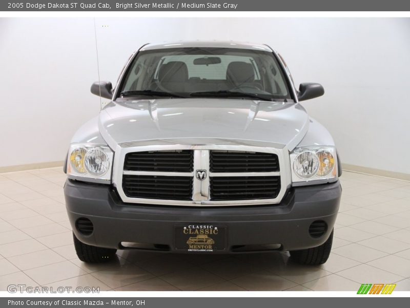 Bright Silver Metallic / Medium Slate Gray 2005 Dodge Dakota ST Quad Cab