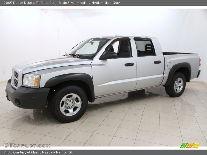 Bright Silver Metallic / Medium Slate Gray 2005 Dodge Dakota ST Quad Cab