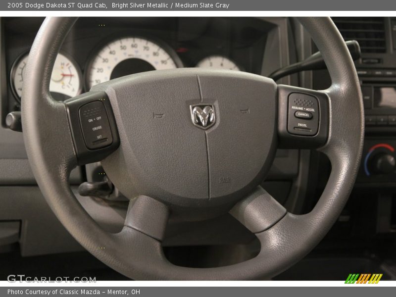 Bright Silver Metallic / Medium Slate Gray 2005 Dodge Dakota ST Quad Cab
