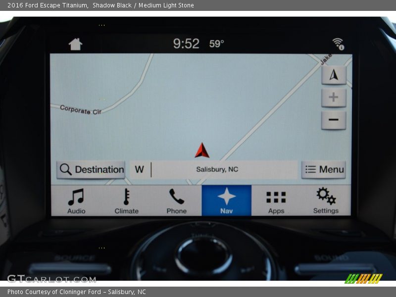 Shadow Black / Medium Light Stone 2016 Ford Escape Titanium