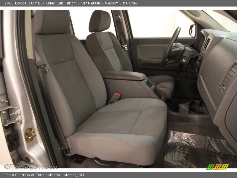 Bright Silver Metallic / Medium Slate Gray 2005 Dodge Dakota ST Quad Cab