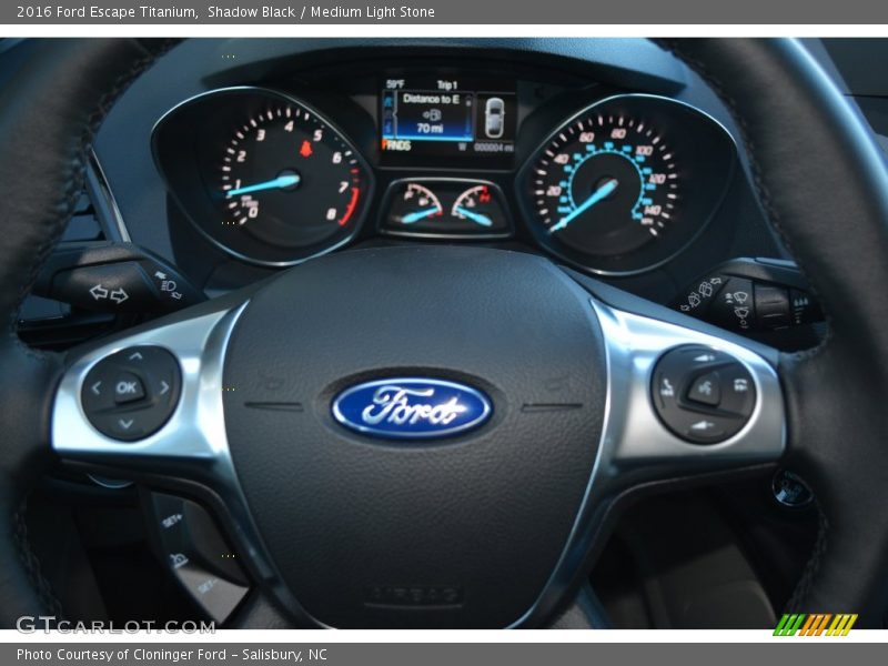 Shadow Black / Medium Light Stone 2016 Ford Escape Titanium