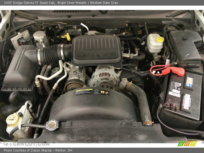 Bright Silver Metallic / Medium Slate Gray 2005 Dodge Dakota ST Quad Cab