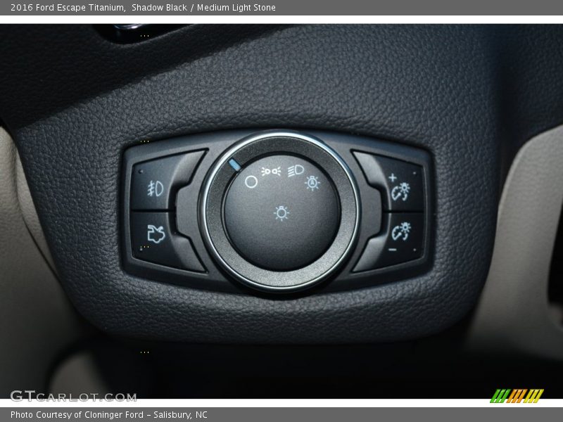 Shadow Black / Medium Light Stone 2016 Ford Escape Titanium