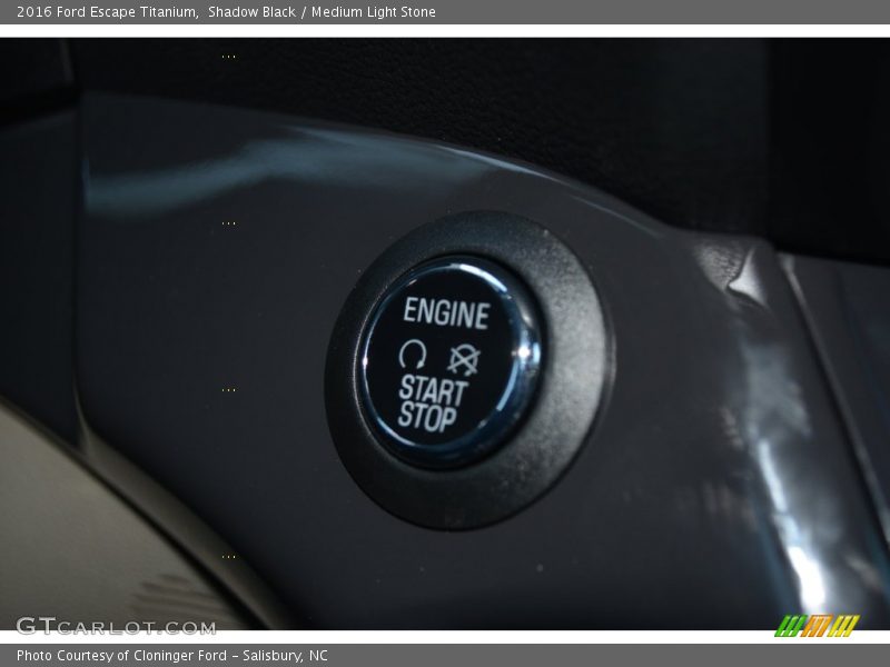 Shadow Black / Medium Light Stone 2016 Ford Escape Titanium