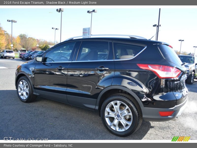 Shadow Black / Medium Light Stone 2016 Ford Escape Titanium