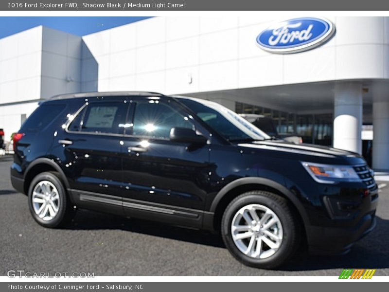 Shadow Black / Medium Light Camel 2016 Ford Explorer FWD