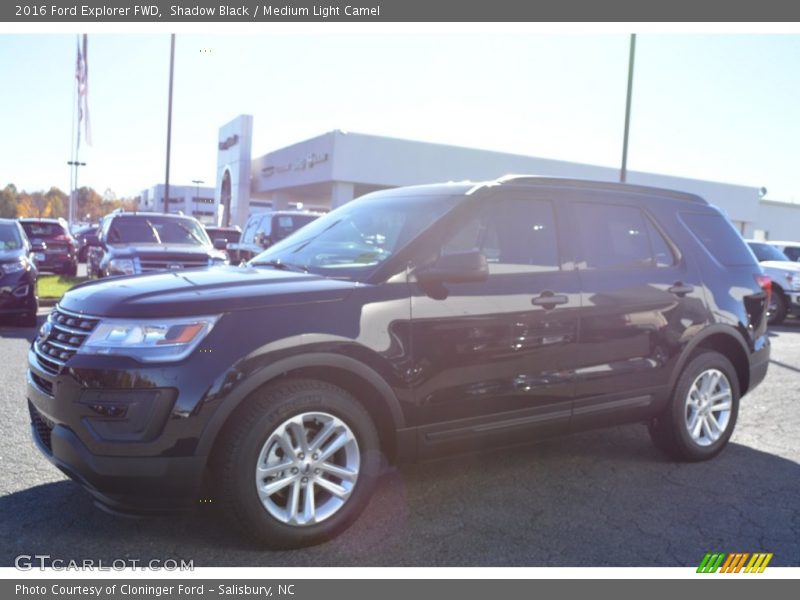Shadow Black / Medium Light Camel 2016 Ford Explorer FWD