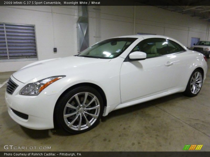 Moonlight White / Wheat 2009 Infiniti G 37 S Sport Convertible