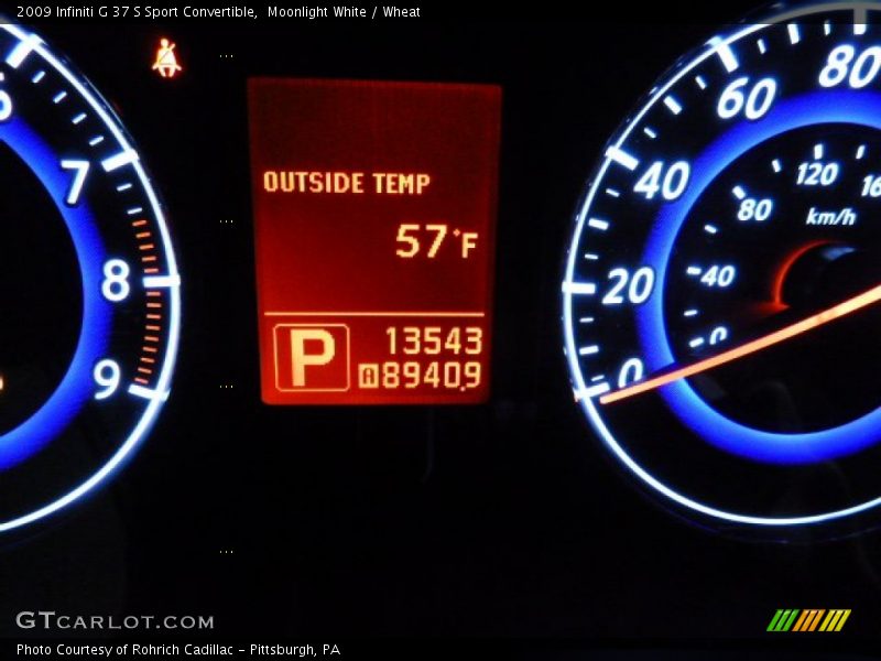 Moonlight White / Wheat 2009 Infiniti G 37 S Sport Convertible