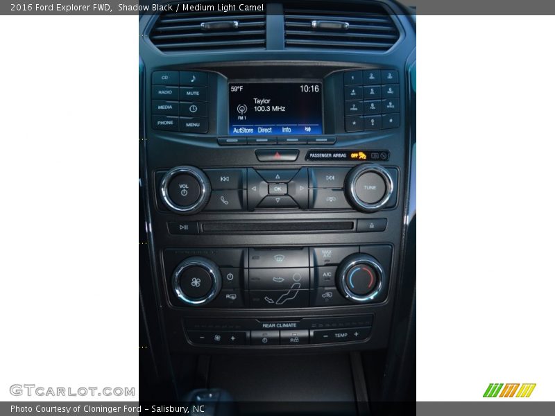 Shadow Black / Medium Light Camel 2016 Ford Explorer FWD