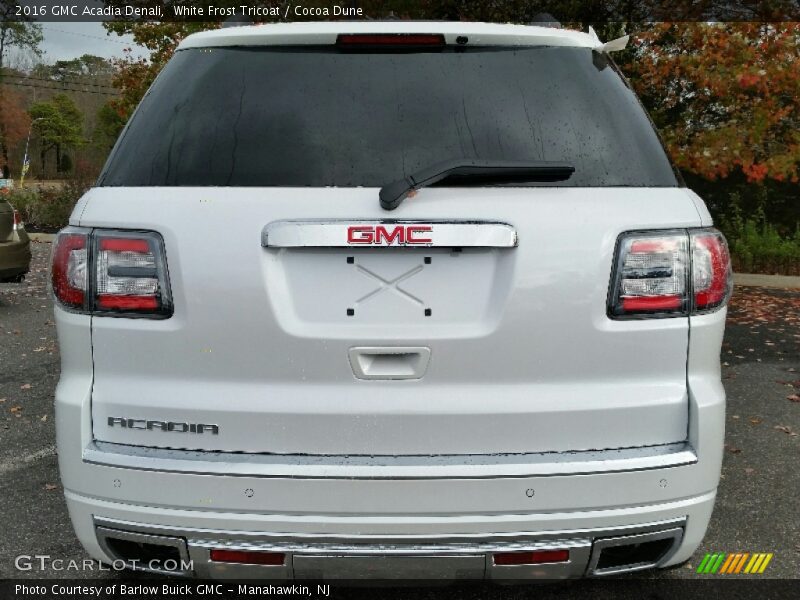 White Frost Tricoat / Cocoa Dune 2016 GMC Acadia Denali