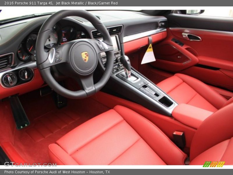 Black/Garnet Red Interior - 2016 911 Targa 4S 