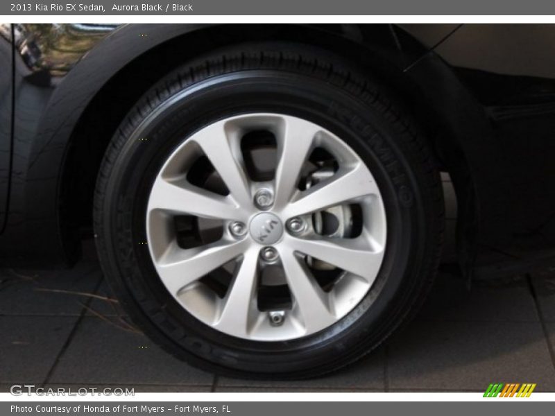 Aurora Black / Black 2013 Kia Rio EX Sedan