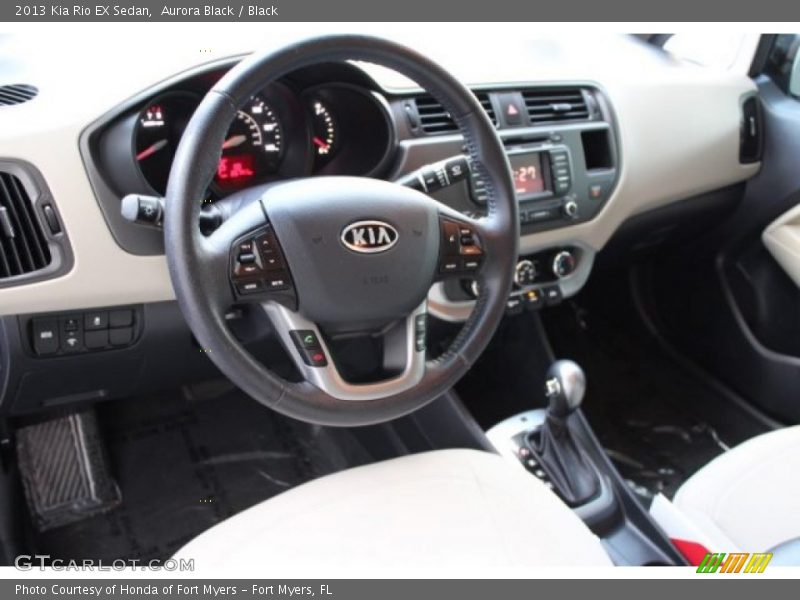 Aurora Black / Black 2013 Kia Rio EX Sedan