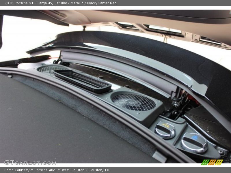 Jet Black Metallic / Black/Garnet Red 2016 Porsche 911 Targa 4S
