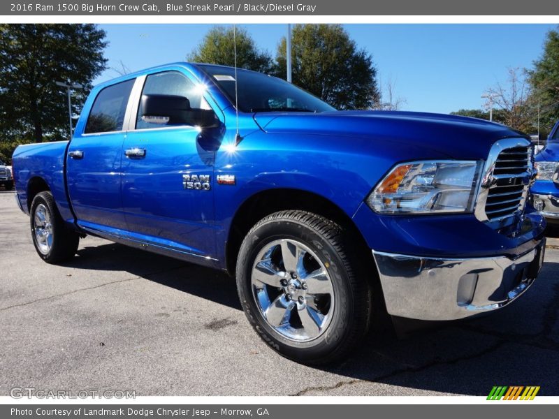 Front 3/4 View of 2016 1500 Big Horn Crew Cab
