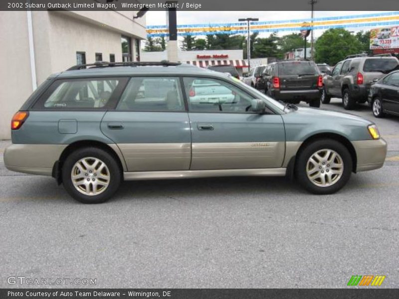 Wintergreen Metallic / Beige 2002 Subaru Outback Limited Wagon