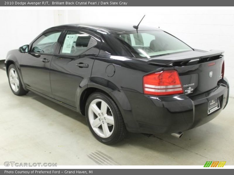Brilliant Black Crystal Pearl / Dark Slate Gray 2010 Dodge Avenger R/T