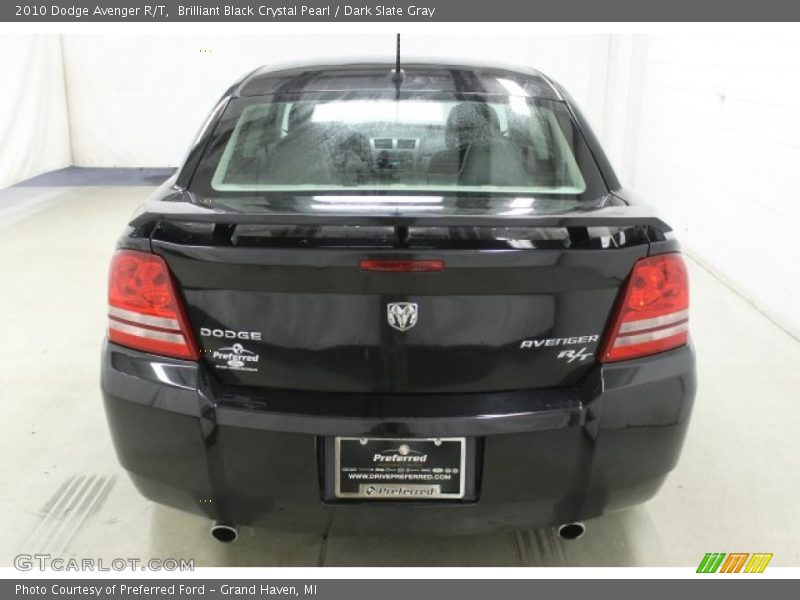 Brilliant Black Crystal Pearl / Dark Slate Gray 2010 Dodge Avenger R/T
