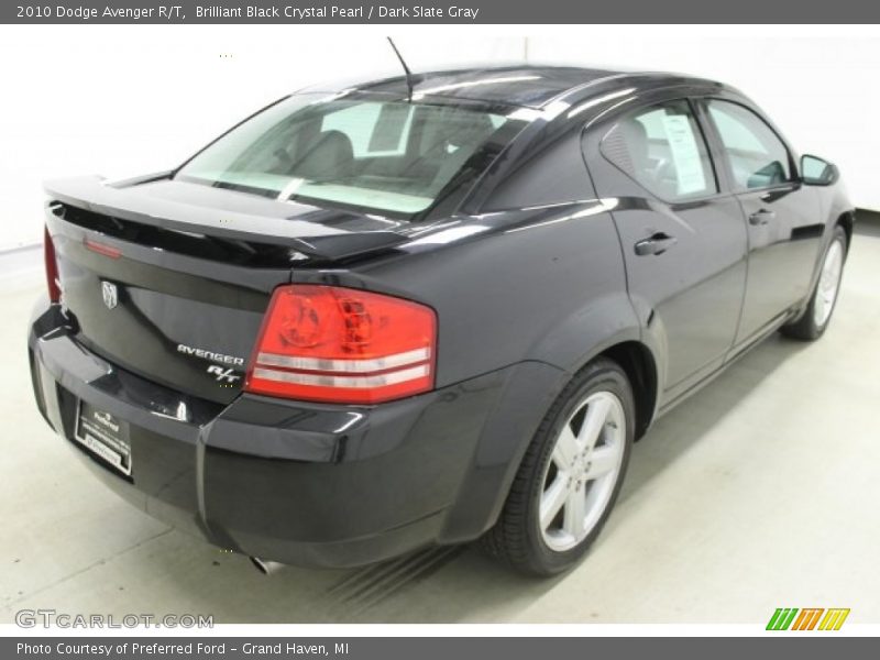 Brilliant Black Crystal Pearl / Dark Slate Gray 2010 Dodge Avenger R/T