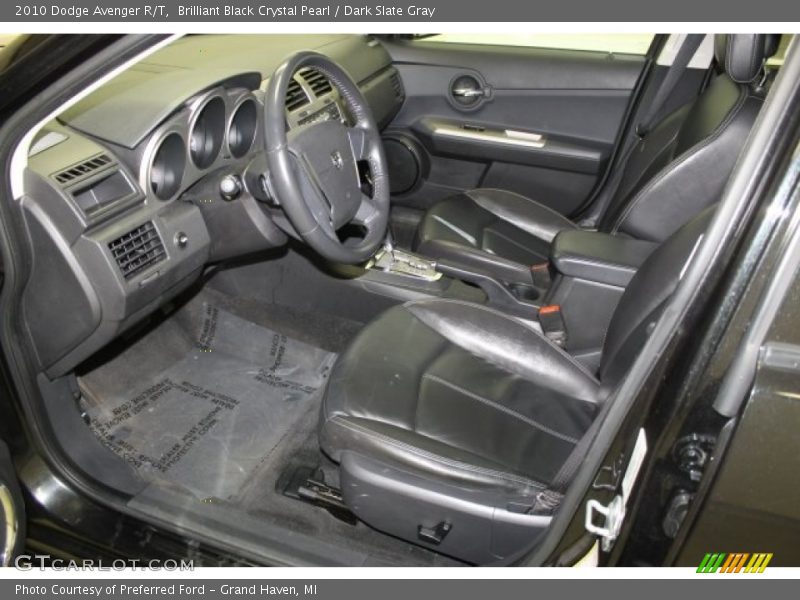 Brilliant Black Crystal Pearl / Dark Slate Gray 2010 Dodge Avenger R/T