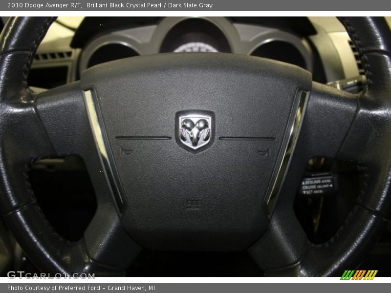 Brilliant Black Crystal Pearl / Dark Slate Gray 2010 Dodge Avenger R/T