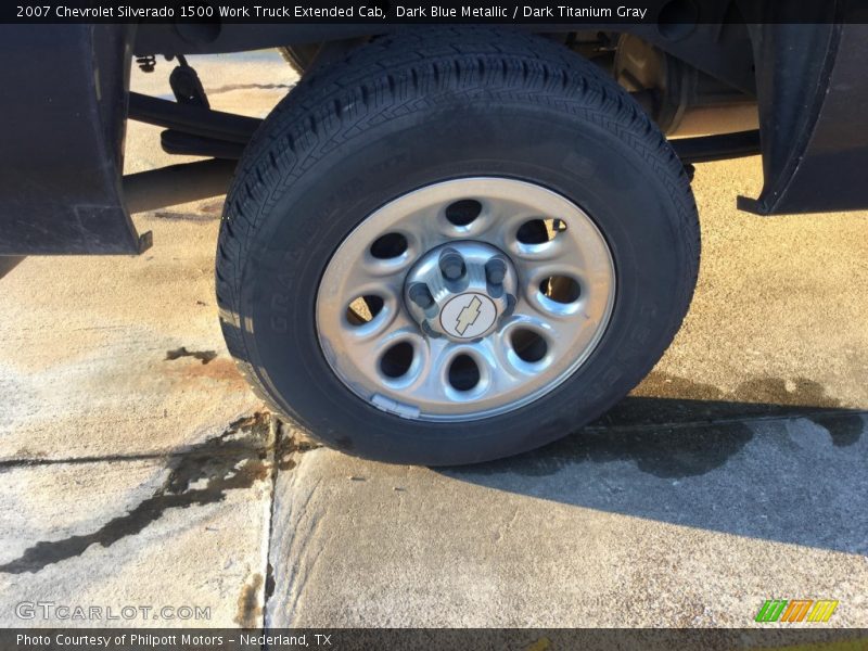 Dark Blue Metallic / Dark Titanium Gray 2007 Chevrolet Silverado 1500 Work Truck Extended Cab