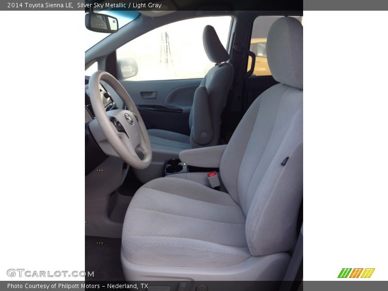 Silver Sky Metallic / Light Gray 2014 Toyota Sienna LE