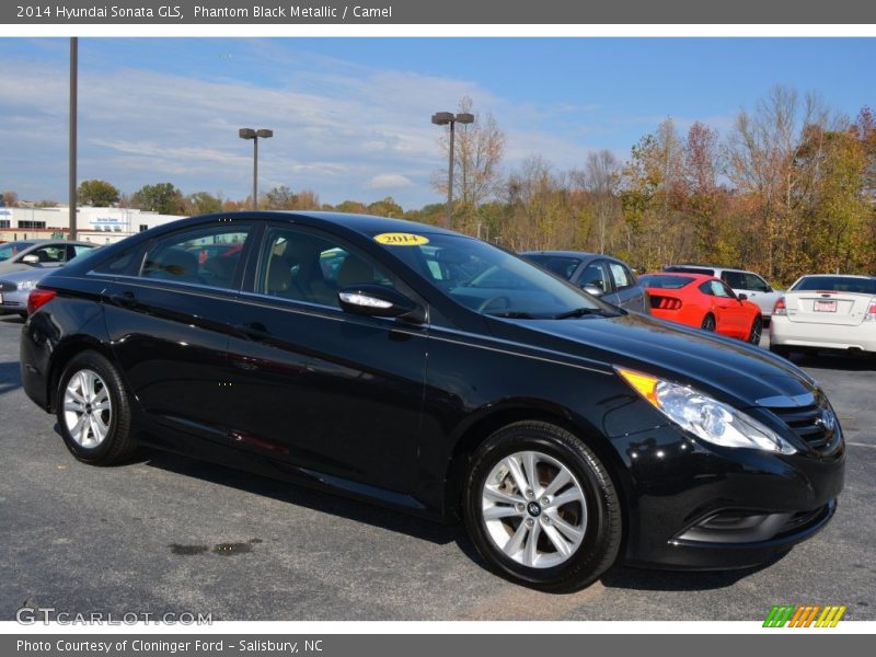 Phantom Black Metallic / Camel 2014 Hyundai Sonata GLS