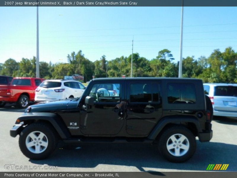 Black / Dark Slate Gray/Medium Slate Gray 2007 Jeep Wrangler Unlimited X
