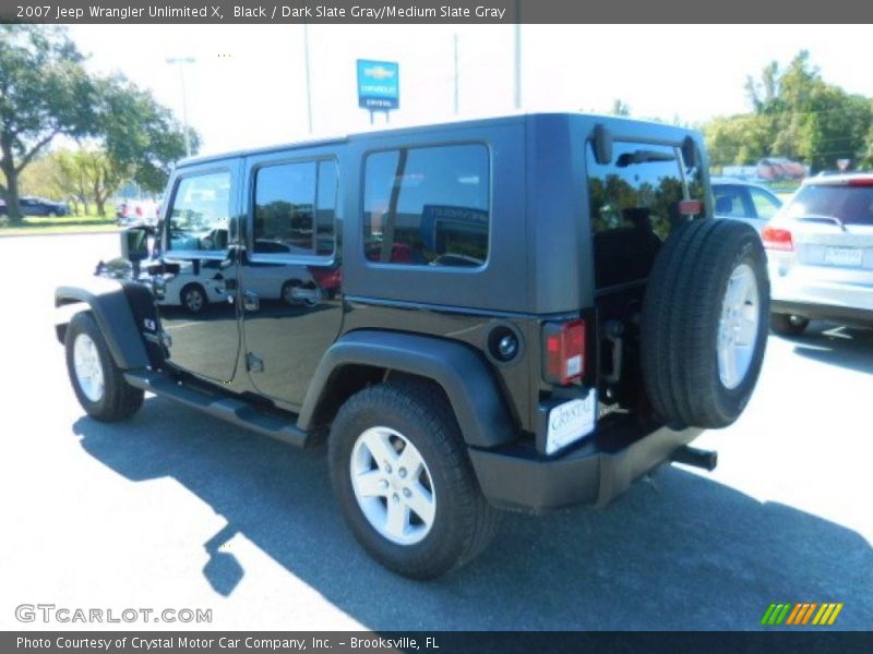 Black / Dark Slate Gray/Medium Slate Gray 2007 Jeep Wrangler Unlimited X