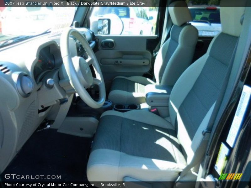 Black / Dark Slate Gray/Medium Slate Gray 2007 Jeep Wrangler Unlimited X