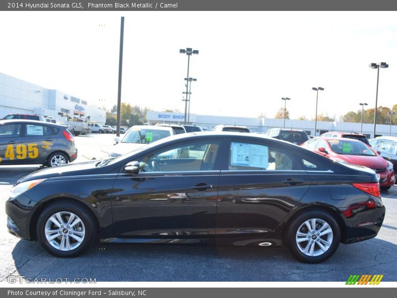 Phantom Black Metallic / Camel 2014 Hyundai Sonata GLS
