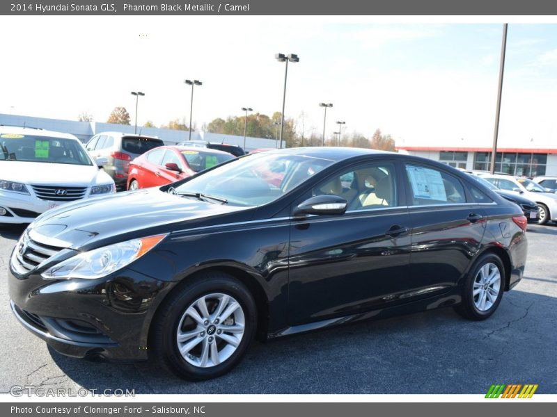 Phantom Black Metallic / Camel 2014 Hyundai Sonata GLS