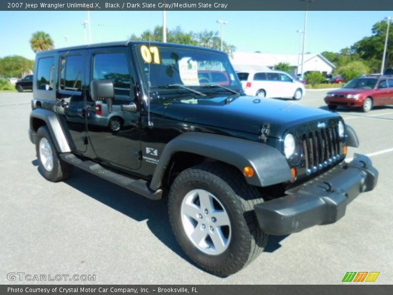 Black / Dark Slate Gray/Medium Slate Gray 2007 Jeep Wrangler Unlimited X