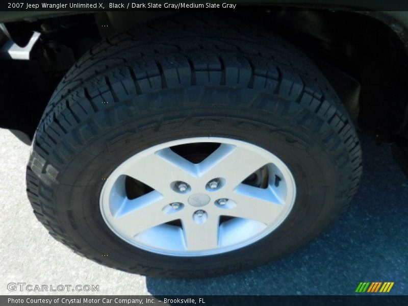 Black / Dark Slate Gray/Medium Slate Gray 2007 Jeep Wrangler Unlimited X