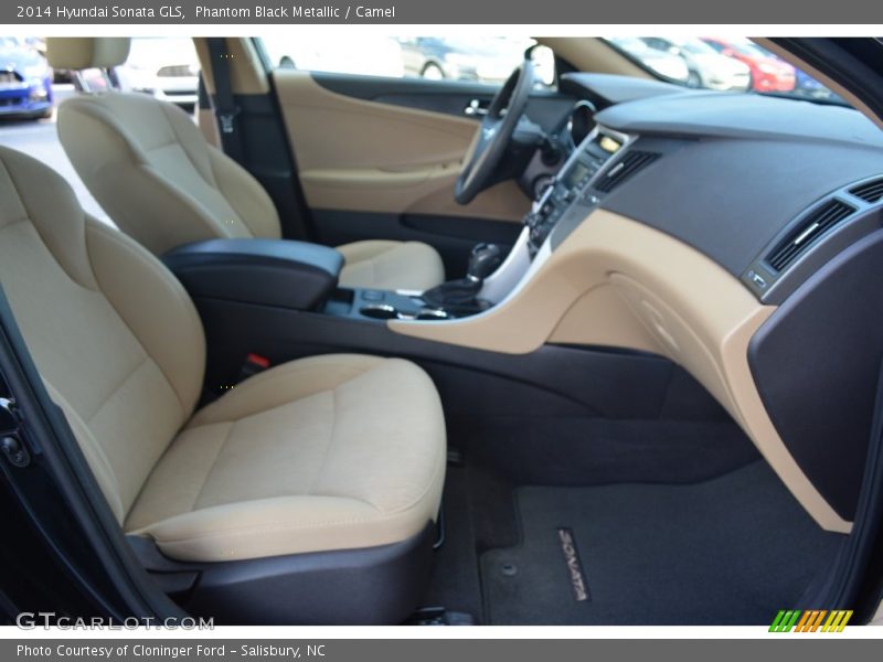Phantom Black Metallic / Camel 2014 Hyundai Sonata GLS