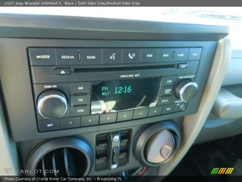 Black / Dark Slate Gray/Medium Slate Gray 2007 Jeep Wrangler Unlimited X