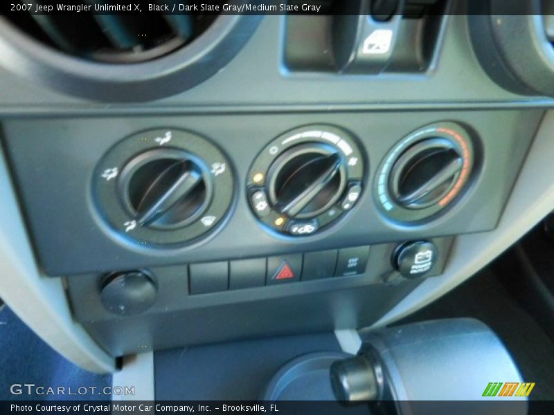 Black / Dark Slate Gray/Medium Slate Gray 2007 Jeep Wrangler Unlimited X