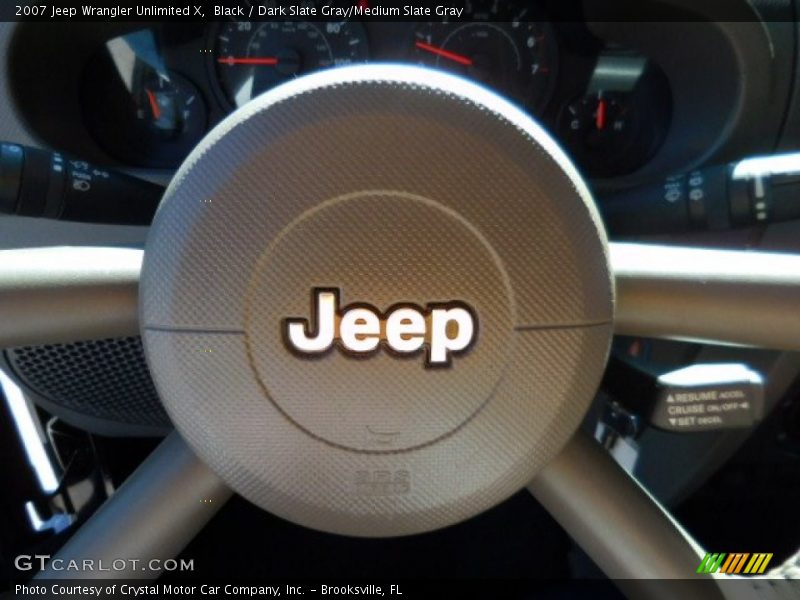 Black / Dark Slate Gray/Medium Slate Gray 2007 Jeep Wrangler Unlimited X