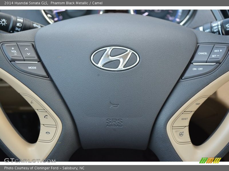 Phantom Black Metallic / Camel 2014 Hyundai Sonata GLS